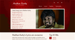 Desktop Screenshot of madhankarky.com