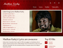 Tablet Screenshot of madhankarky.com